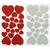 SALE Moosgummi / Schaumstoff Glitter-Sticker Herzen f�r vielf�ltige Bastelarbeiten 40 St�ck Bild 2