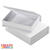 Pappschachtel Set B�cher-Box, 2 St�ck, wei� - B�cherboxen, wei�, 2 St�ck