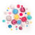 Pompons Einhorn, 30 St�ck, 1-4cm, sortierte Farben Bild 2