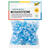 NEU Kunstharz Mosaiksteine Ton-in-Ton-Mix, 45g, 5x5mm, 700 St�ck, Blau - Blau-Mix