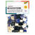 NEU Kunstharz Mosaiksteine Marmoriert, 45g, 10x10mm, 190 St�ck, Blau-Mix - Blau-Mix