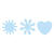 3er-Set Motivpr�ger Herz, Blume, Sonne PREISHIT Bild 2