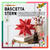 Faltbl�tter Bascetta Stern Transparent rot, 15x15 - 15 x 15 cm