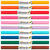 Krepppapier-Rollen, nassfest, 50 cm x 2,5 m, 10 Rollen, farbig sortiert - Bunt sortiert