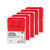 NEU Minilaternen Rohlinge zum Stecken, 400g/m�, 10x10x12cm, 5 St�ck, Rot - Rot