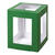 NEU Minilaternen Rohling zum Stecken, 400g/m�, 10x10x12cm, 1 St�ck, Gr�n - Gr�n