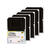 NEU Minilaternen Rohlinge zum Stecken, 400g/m�, 10x10x12cm, 5 St�ck, Schwarz - Schwarz