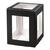 NEU Laternen Rohling zum Stecken, 400g/m�, Eckig: 13,5x13,5x18cm, 1 St�ck, Schwarz - Schwarz