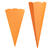 Schult�te aus 3D-Welle zum Stecken, 68cm, 1 St�ck, orange - Orange