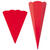 NEU Schult�tenrohling mit Steckverschluss, stabiler Karton 400g/qm, 6-eckig, 68 cm, 1 St�ck, Rot - Rot
