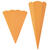 NEU Schult�tenrohling mit Steckverschluss, stabiler Karton 400g/qm, 6-eckig, 68 cm, 1 St�ck, Orange - Orange