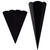 NEU Schult�tenrohling mit Steckverschluss, stabiler Karton 400g/qm, 6-eckig, 68 cm, 1 St�ck, Schwarz - Schwarz
