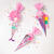 Schult�ten-Bastelset Einhorn, irisierend pink, inkl. Zubeh�r & Anleitung Bild 4