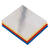 Faltbl�tter, aus Alufolie, 10x10 cm, 50 St�ck Bild 2