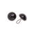 NEU B�renaugen, Glas mit �se, 14 mm, 2 St�ck, schwarz