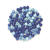 NEU Holzperlen, FSC, 4 mm, 155 St�ck, blau-mix - Blau-Mix