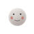 SALE Holzkugel Gesicht bemalt, wei�, 2,5 cm, 8 St�ck - Gesichter Wei�, 2,5 cm, 8 St�ck