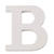 MDF Buchstaben wei� 5,5x0,9cm, B - B