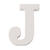 MDF Buchstaben wei� 5,5x0,9cm, J - J