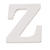 MDF Buchstaben wei� 5,5x0,9cm, Z - Z