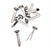 Glorex Musterbeutelklammern, silber, 50 St�ck