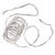 NEU Bouillon-Draht, versilbert, St�rke 1,5mm, L�nge 3m (6x50cm) - Silber, 6x50 cm