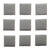 NEU Mosaiksteine aus Glas, quadratisch, 10x10x2 mm, 100 g, ca. 140 St�ck, Dunkelgrau - Dunkelgrau