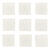 NEU Mosaiksteine aus Glas, quadratisch, 10x10x2 mm, 100 g, ca. 140 St�ck, Weiss - Wei�