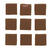 NEU Mosaiksteine aus Glas, quadratisch, 10x10x2 mm, 100 g, ca. 140 St�ck, Braun - Braun