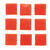 NEU Mosaiksteine aus Glas, quadratisch, 10x10x2 mm, 100 g, ca. 140 St�ck, Orange - Orange