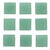 NEU Mosaiksteine aus Glas, quadratisch, 10x10x2 mm, 100 g, ca. 140 St�ck, T�rkis - T�rkis