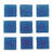 NEU Mosaiksteine aus Glas, quadratisch, 10x10x2 mm, 100 g, ca. 140 St�ck, Dunkelblau - Dunkelblau