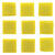 NEU Mosaiksteine aus Glas, quadratisch, 10x10x2 mm, 100 g, ca. 140 St�ck, Gelb