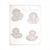 SALE Gie�form Glorex Putten, 4-fach, 80x80mm Bild 2