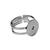 NEU Ringrohling offen, 1 St�ck, silberfarben Bild 2