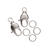 NEU Karabiner 2 Stk. 12mm, silberfarben - 12 mm, 2 St�ck, Silber