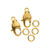NEU Karabiner 2 Stk. 12mm, goldfarben - 12 mm, 2 St�ck, Gold