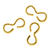 SALE Schmuckkrallen 10 Stk. 14mm, goldfarben