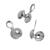 NEU Quetschkalotte, 4 St�ck, 5 mm, silberfarben - 5 mm, Silber