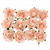 Glorex R�schen mit Draht, 30 mm, 12 St�ck, Rosa