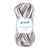 Strickgarn Lisa color, 100% Polyacryl, Oeko-Tex Standard, 50g, 133m, Farbe 08, schwarz-grau-wei� - 08, Schwarz-Grau-Wei�