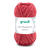 SALE Strickgarn Lisa Jeans, 100% Polyacryl, Oeko-Tex Standard, 50g, 133m, Farbe 03, orientrot meliert