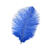 Straussenfeder, 20 cm, 2 St�ck, Blau