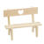 NEU Miniatur-Holzbank mit Herz, Gr��e 13 x 6 x 8,5 cm, natur