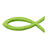 SALE Filzfisch f�r Kommunion / Konfirmation, Gr��e ca. 30 x 13 x 3 mm, apfelgr�n, Box mit 12 St�ck