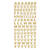 NEU SOFTY 3-D Sticker / Aufkleber, Gro�buchstaben / Alphabet, gold, 1 Bogen - Gold
