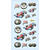 NEU SOFTY 3-D Sticker / Aufkleber, Rennwagen, 1 Bogen