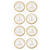NEU Sticker Einladung Kommunion, Schiff gold, Beutel mit 8 St�ck