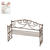 SALE Hobbyfun Miniatur- Metallbank, braun, 10x6x3cm