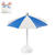 Hobbyfun Mini-Sonnenschirm, blau-wei�, 10x10cm